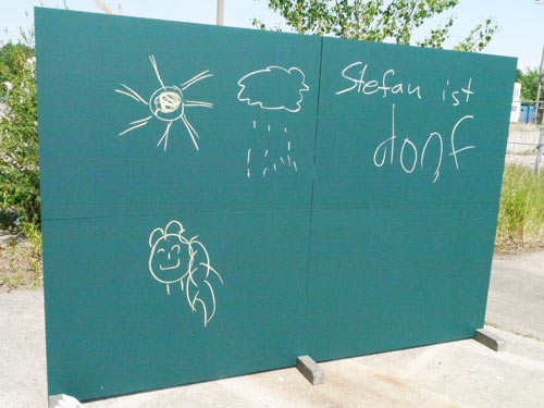 Hier Klicken für großes Bild von der Malwand